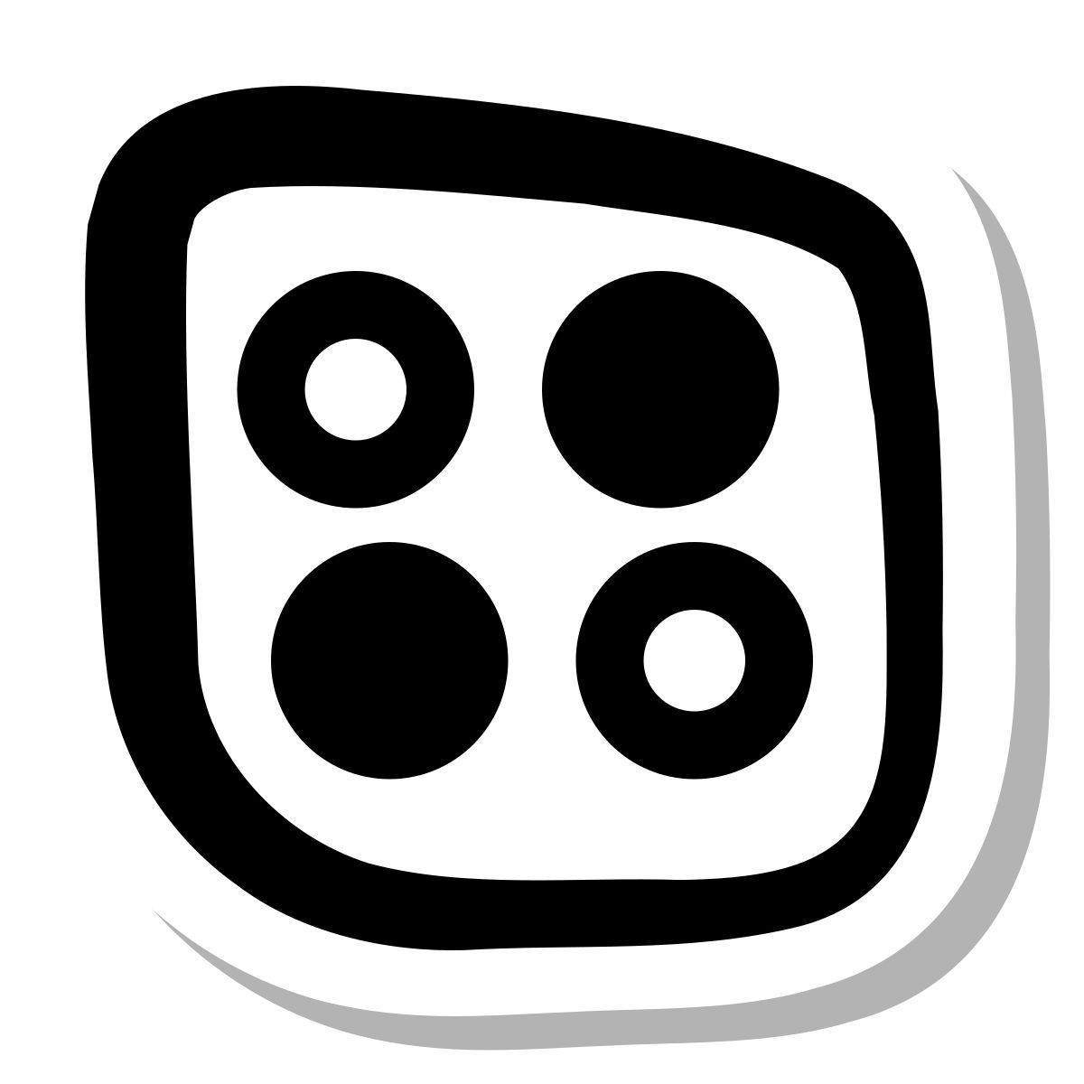 stickers duotone style ombres à paupières icon