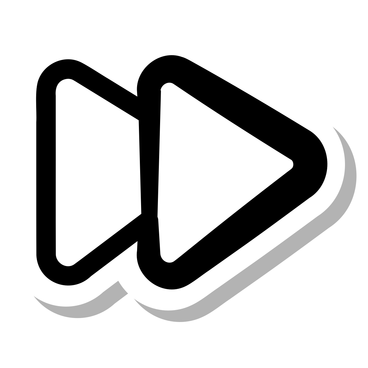 stickers duotone style fast forward icon