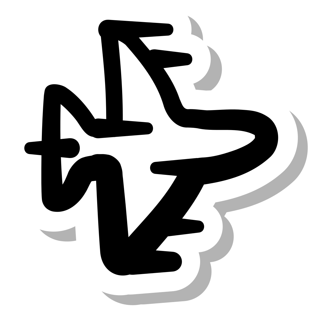stickers duotone style fighter jet icon