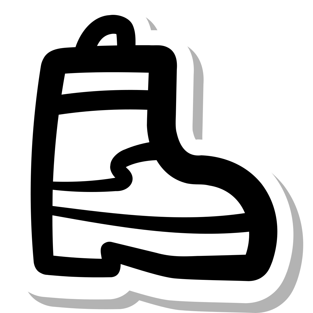 stickers duotone style fireman boots icon