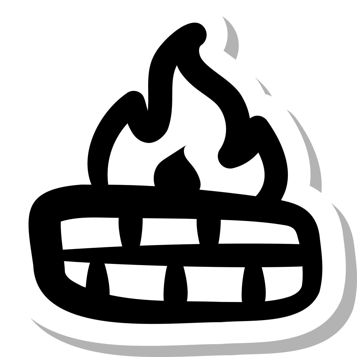stickers duotone style firewall icon