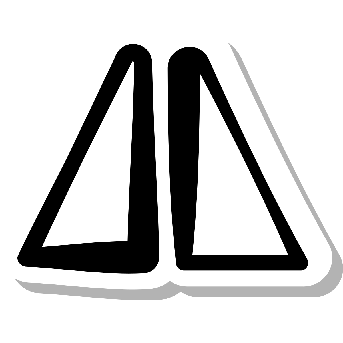 stickers duotone style flip vertical icon