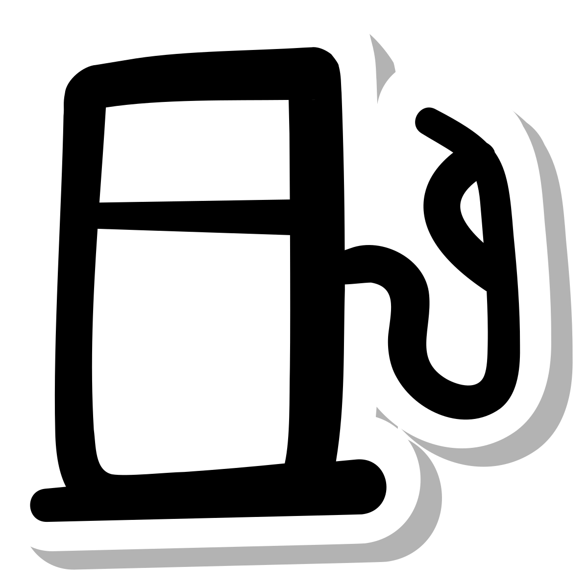 stickers duotone style gas station icon
