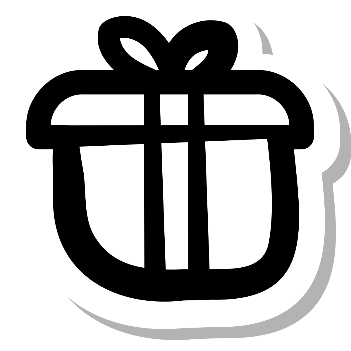 stickers duotone style gift icon