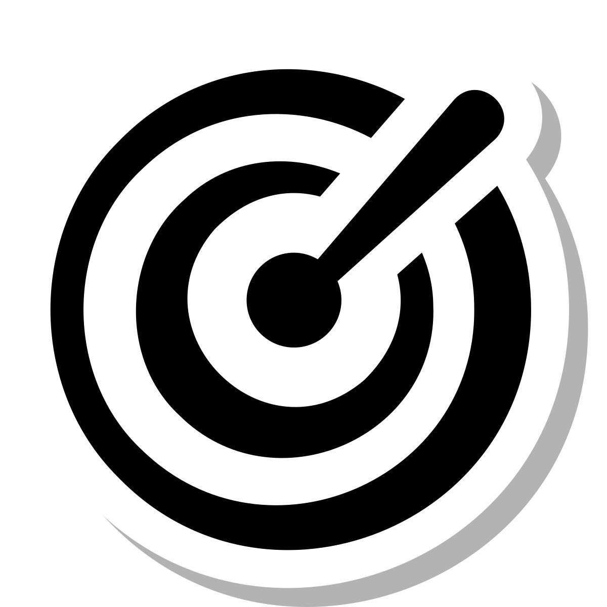 stickers duotone style ziel icon