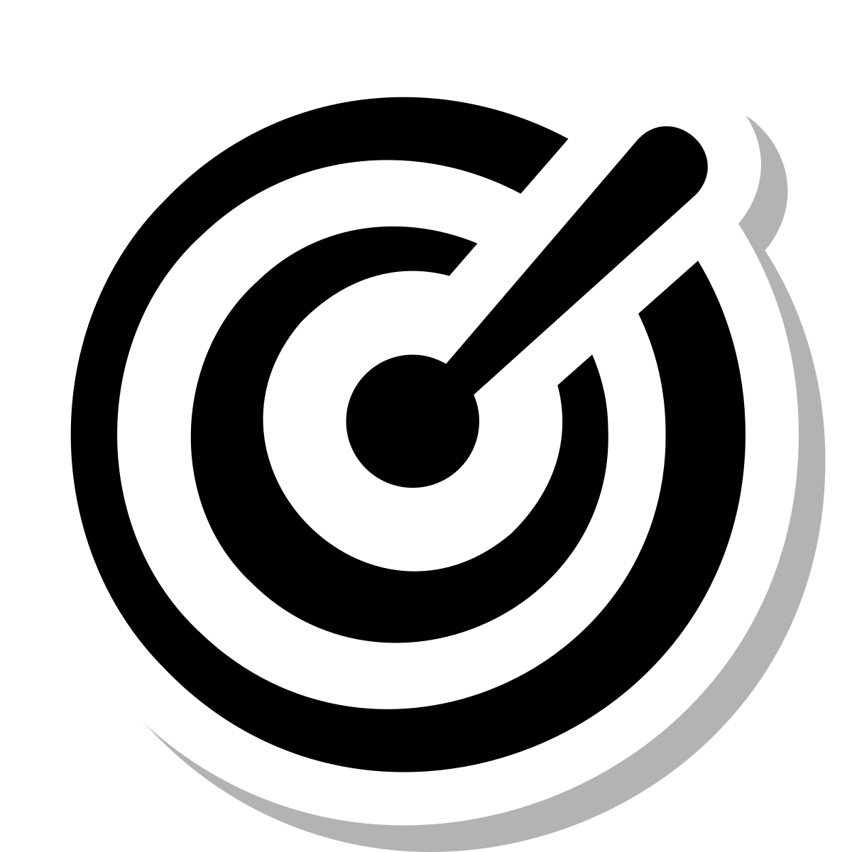 stickers duotone style goal icon