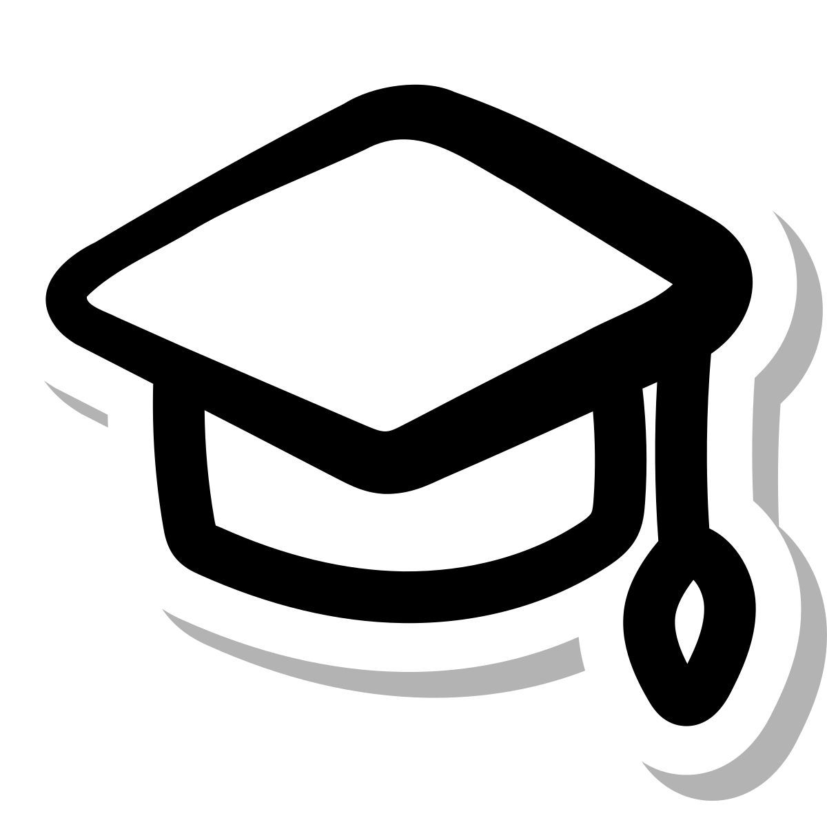 stickers duotone style 毕业帽 icon