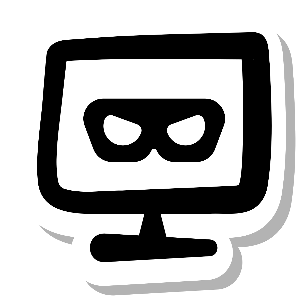 stickers duotone style hacking icon