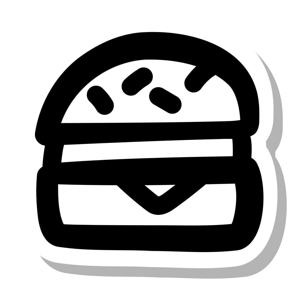 stickers duotone style hamburger icon