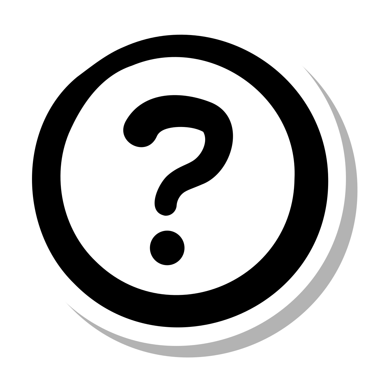 stickers duotone style help icon