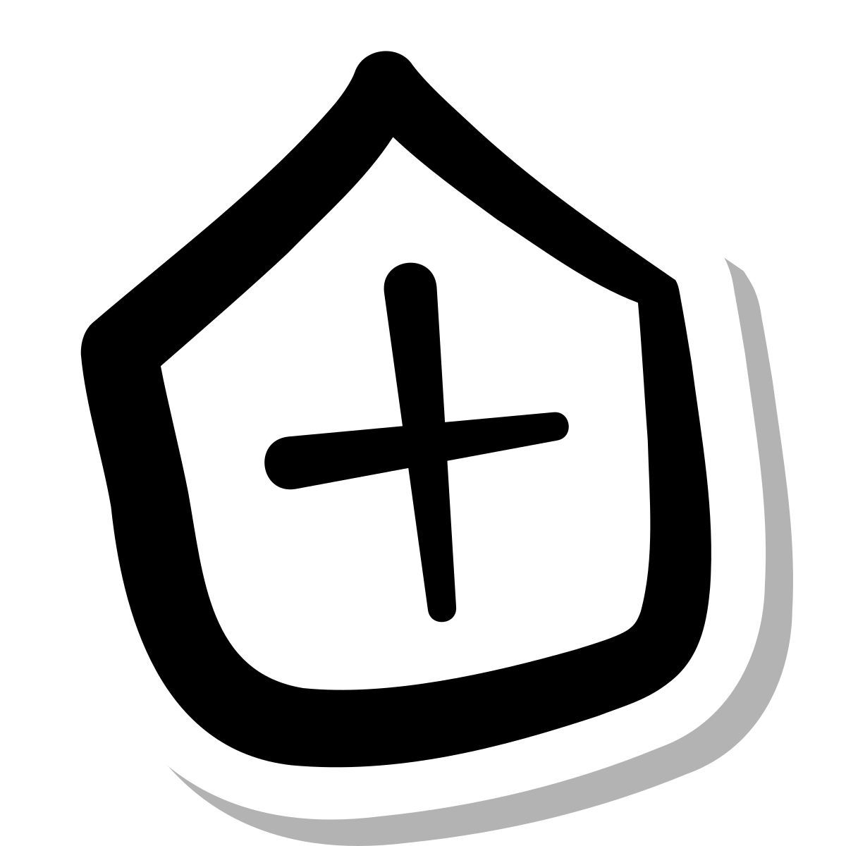 stickers duotone style hospital icon