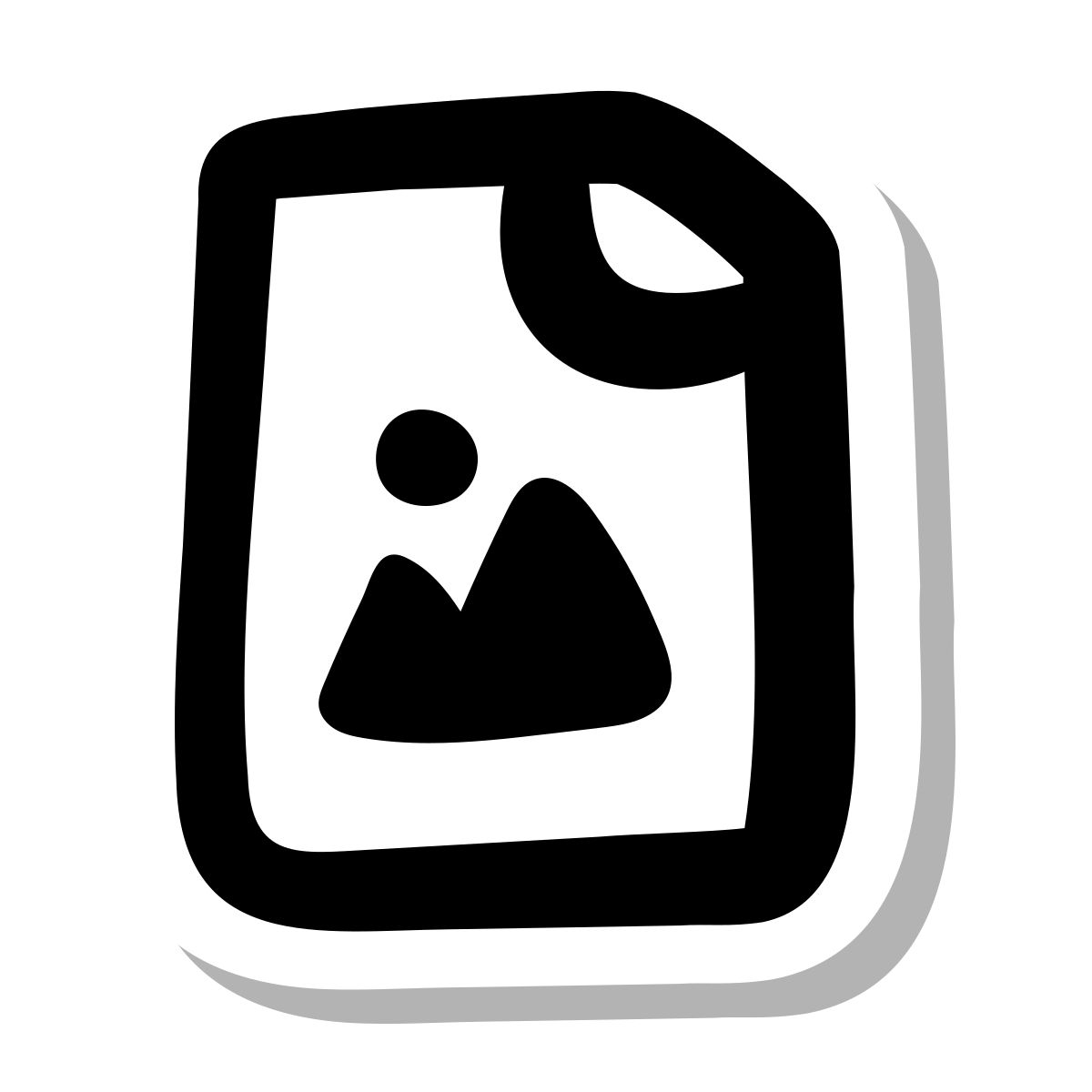 stickers duotone style image file icon