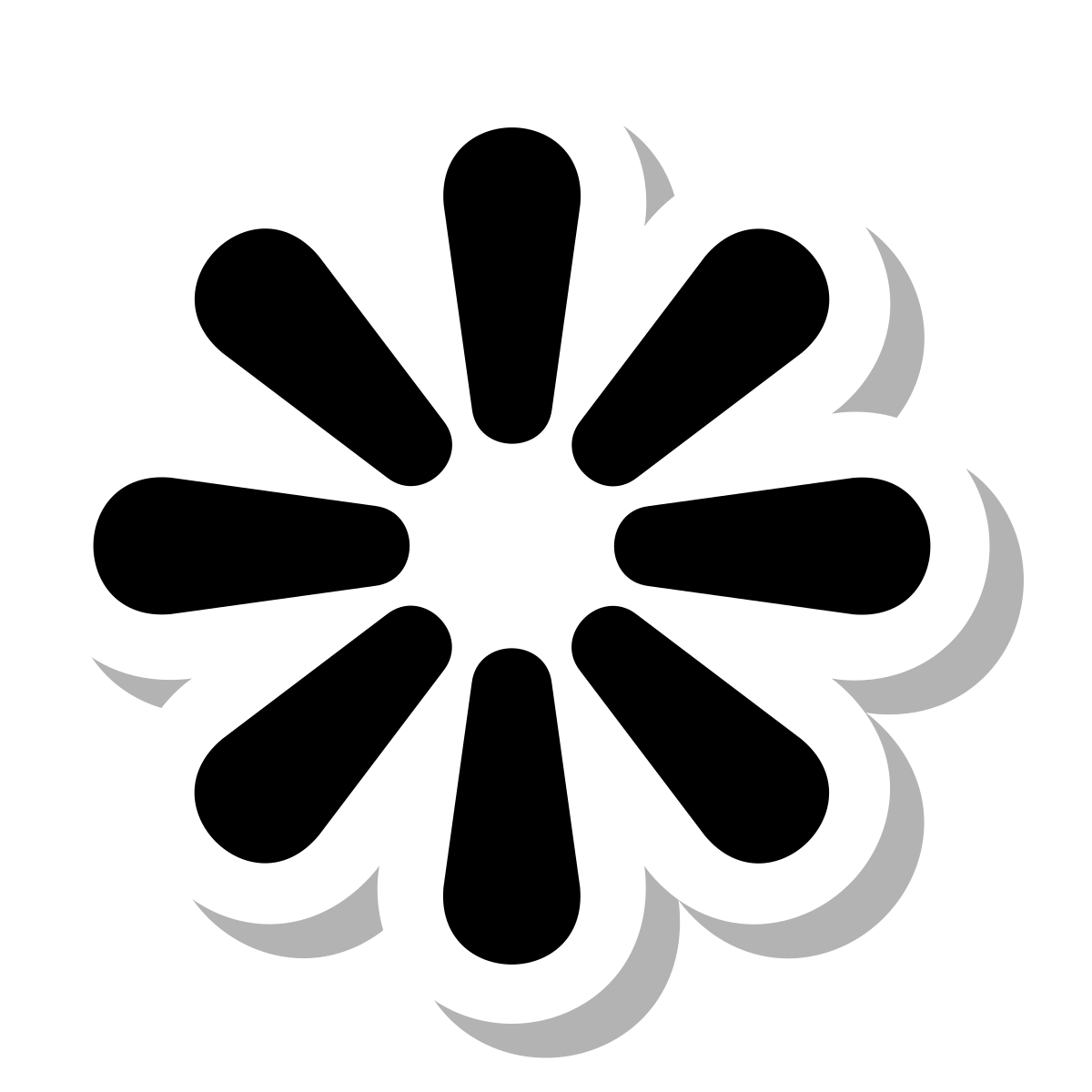 stickers duotone style iphone spinner icon