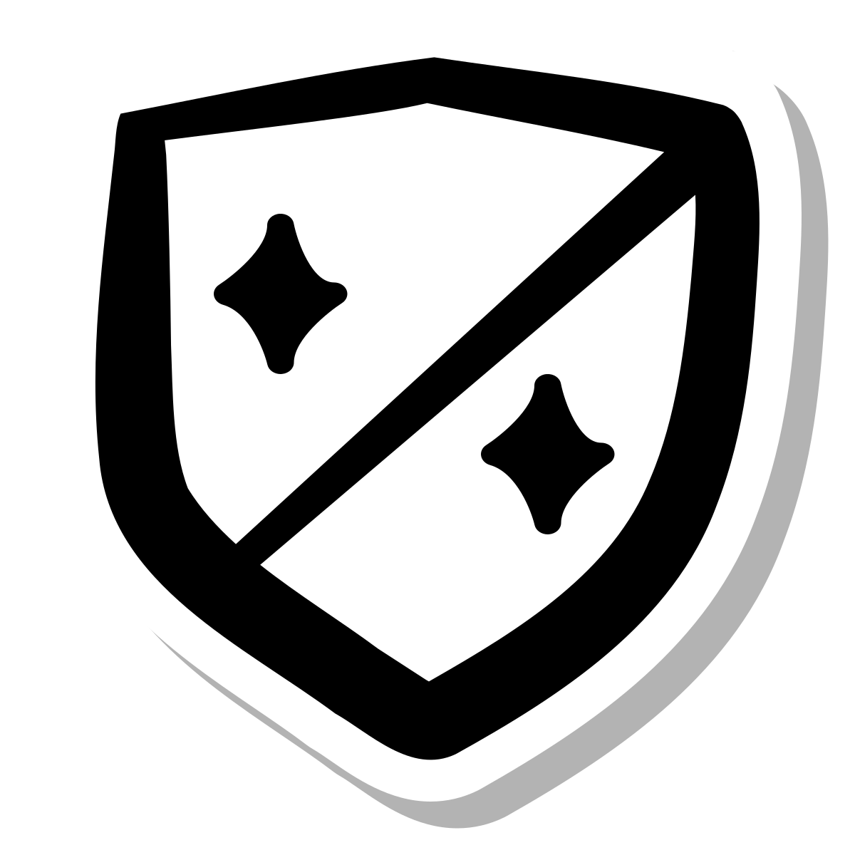 stickers duotone style knight shield icon
