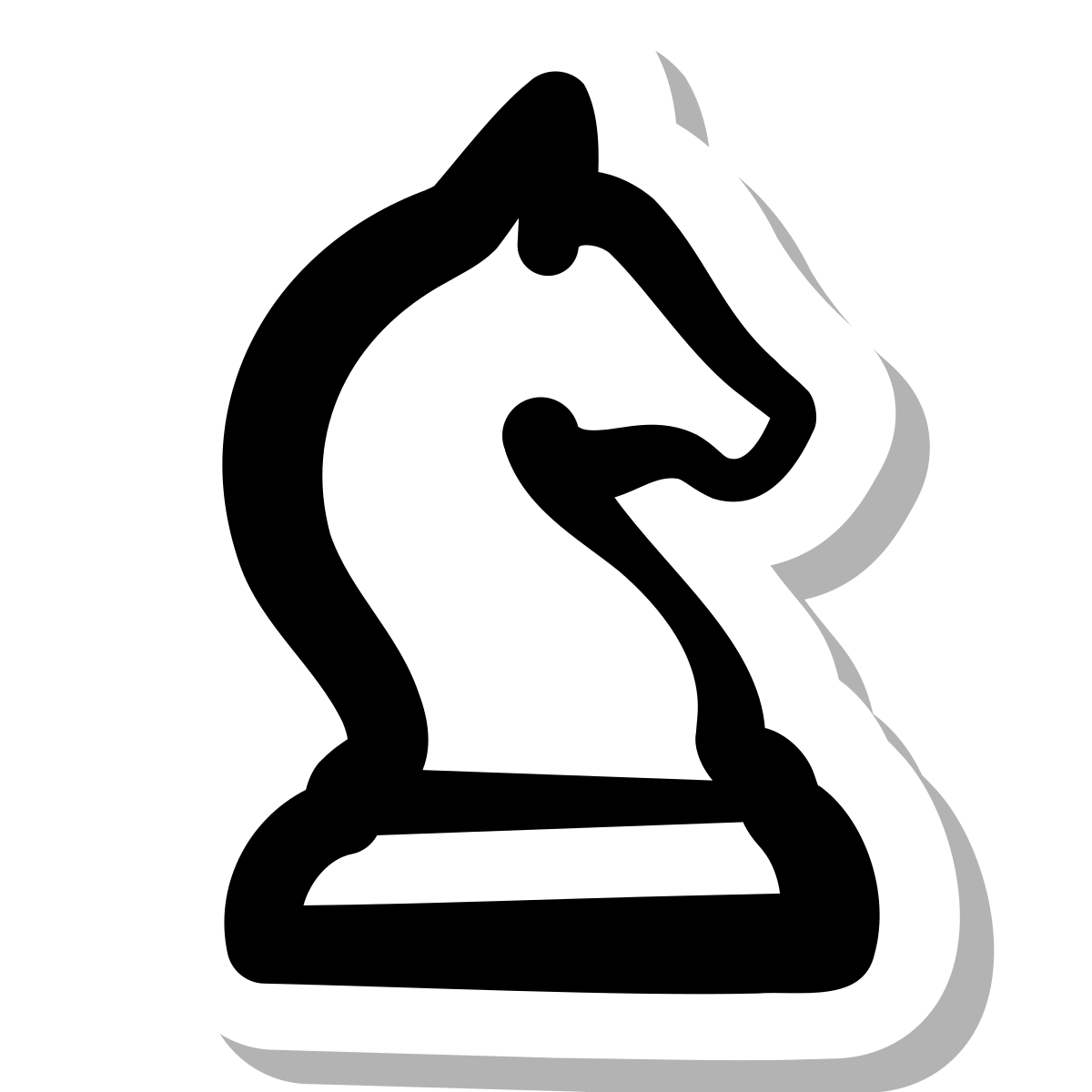 stickers duotone style knight icon