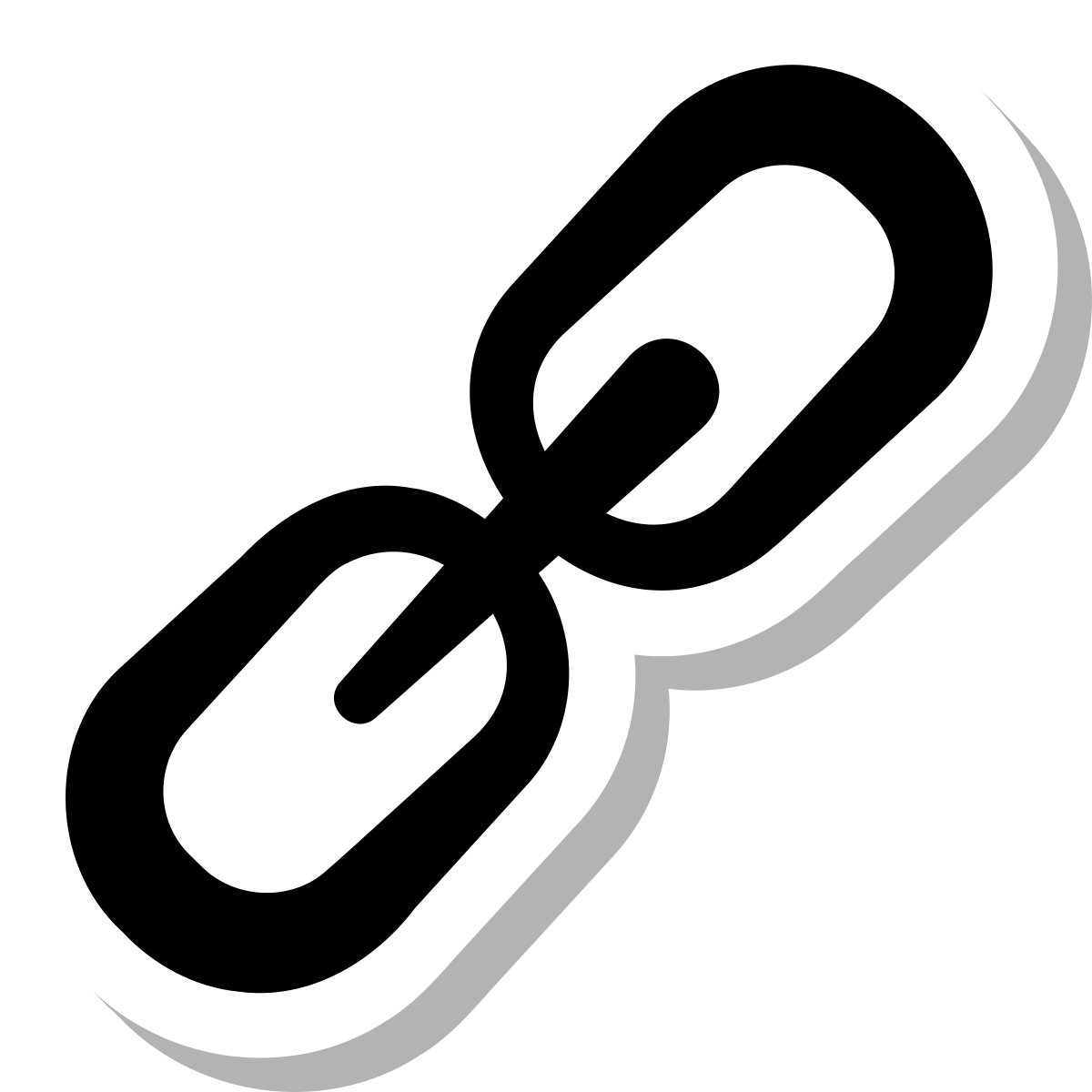 stickers duotone style link icon