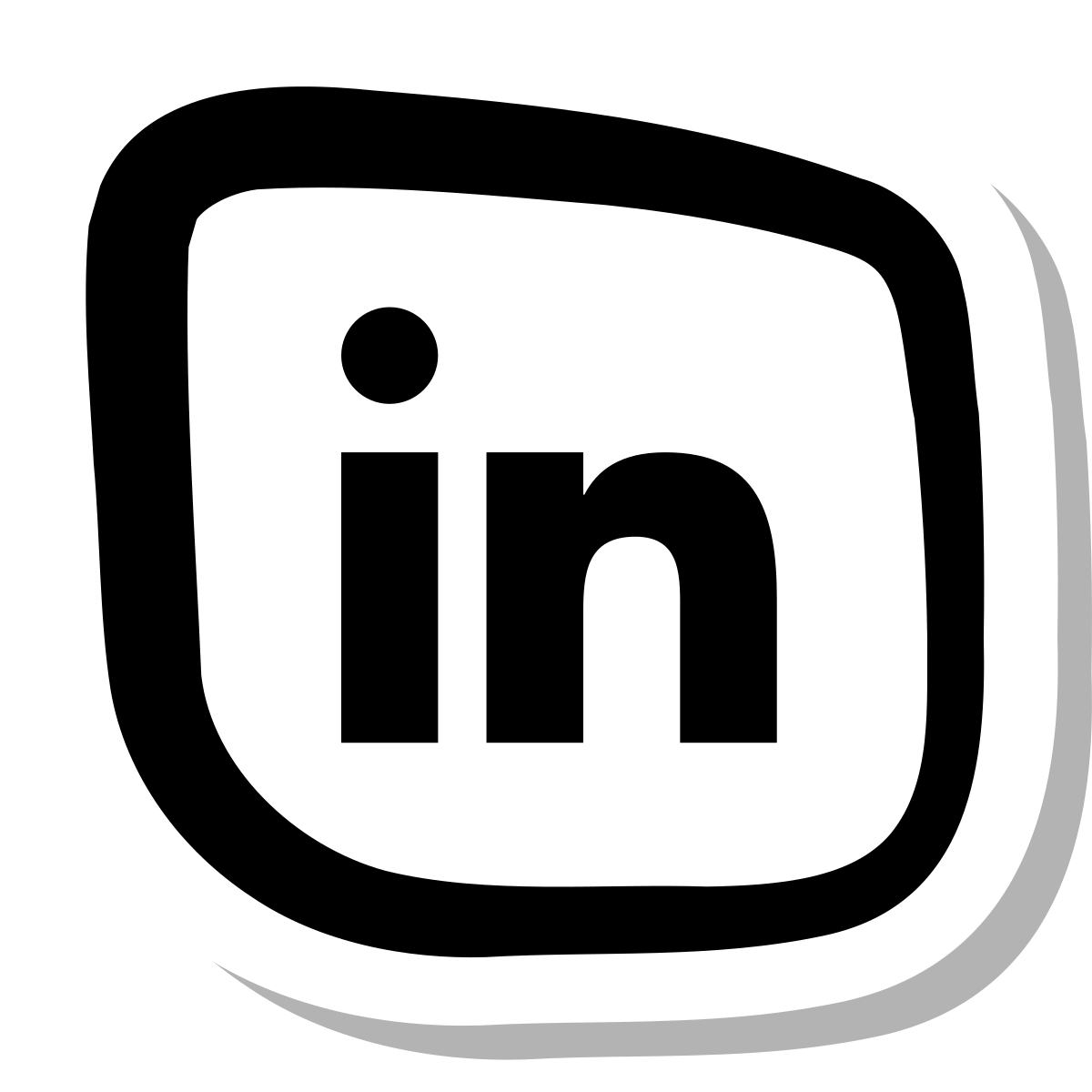 stickers duotone style linkedin icon