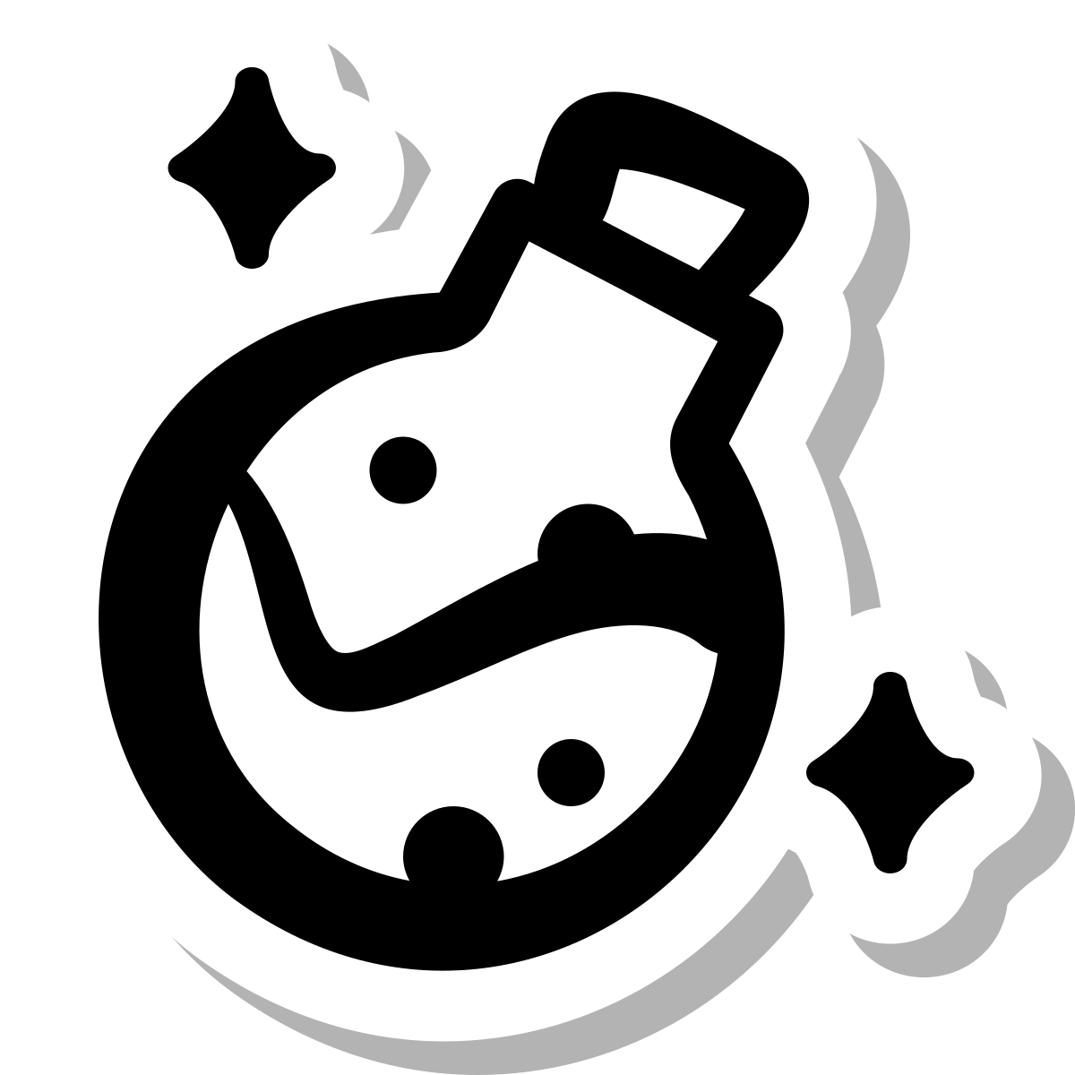 stickers duotone style mana icon