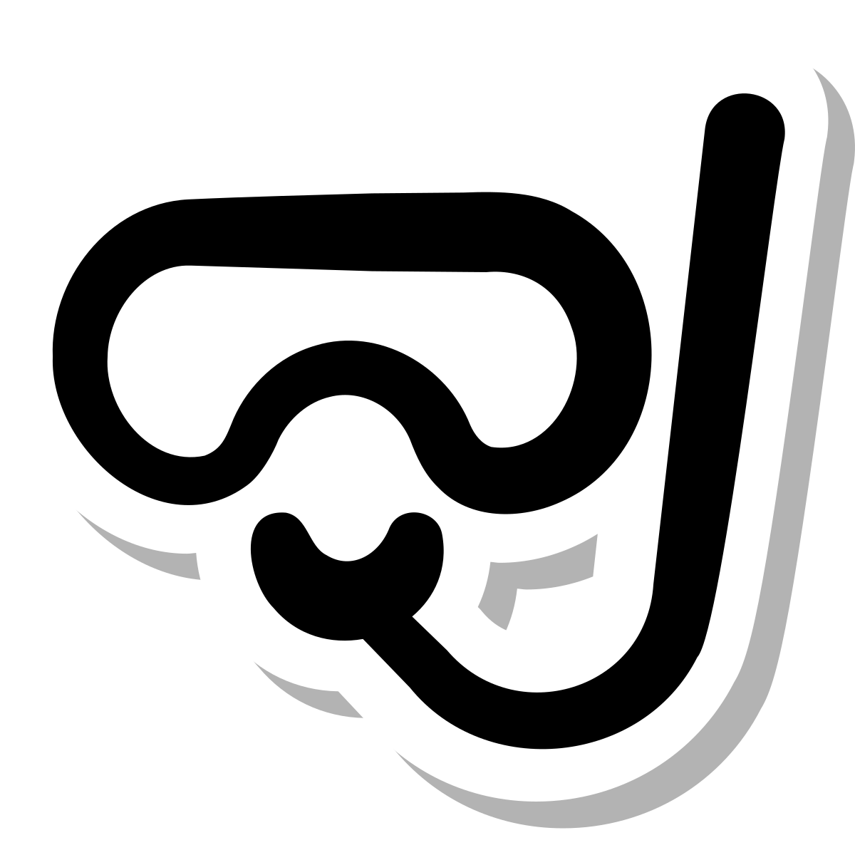 stickers duotone style mask snorkel icon