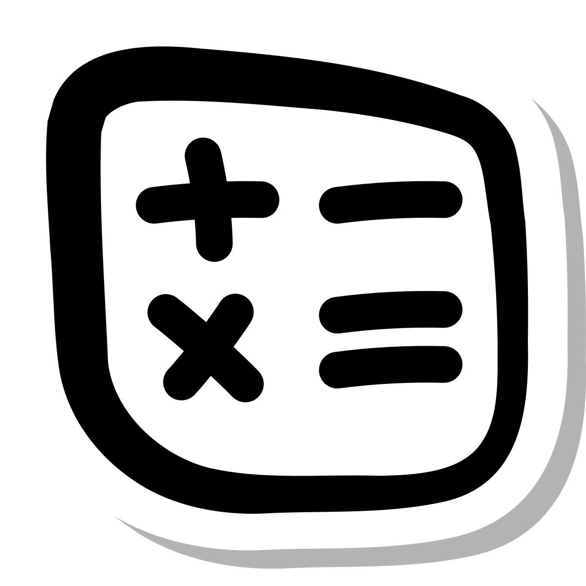 stickers duotone style mathe icon