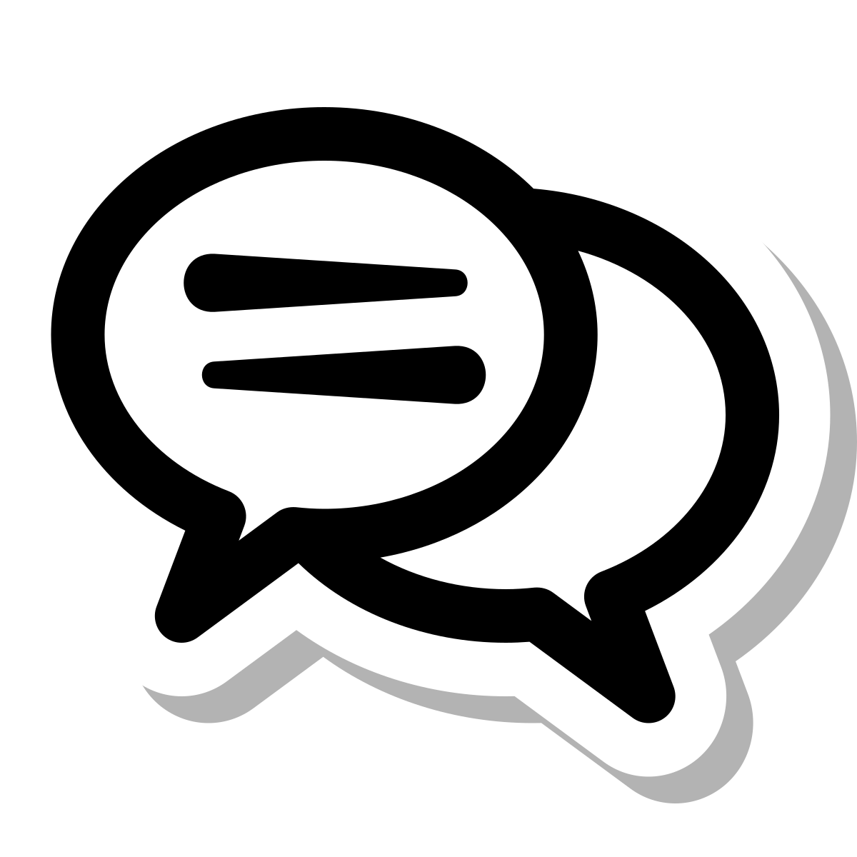 stickers duotone style messaging  icon