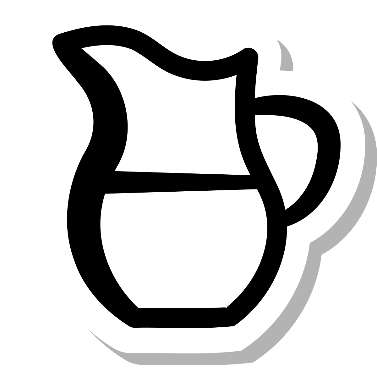 stickers duotone style milk icon