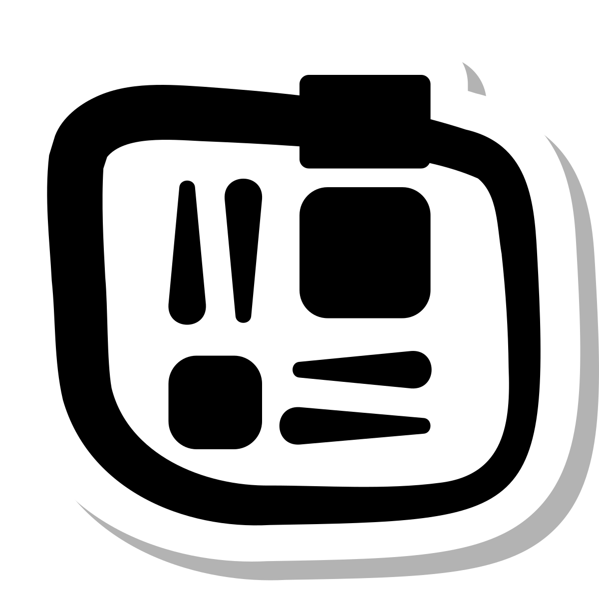 stickers duotone style motherboard icon