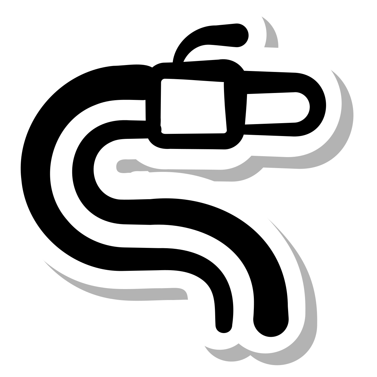 stickers duotone style network cable icon