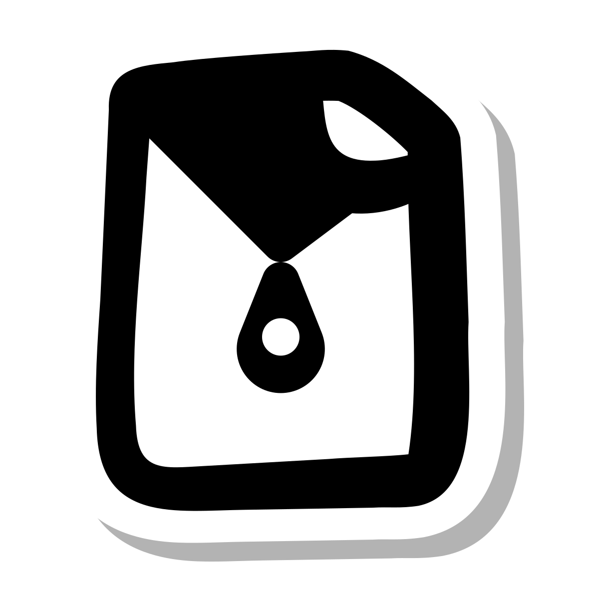 stickers duotone style open archive icon