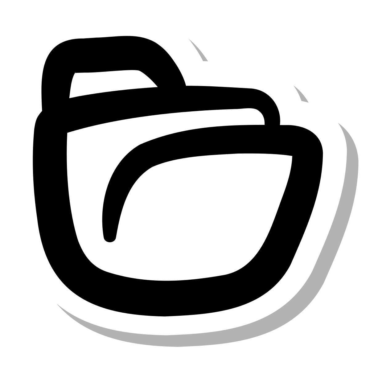 stickers duotone style opened folder icon