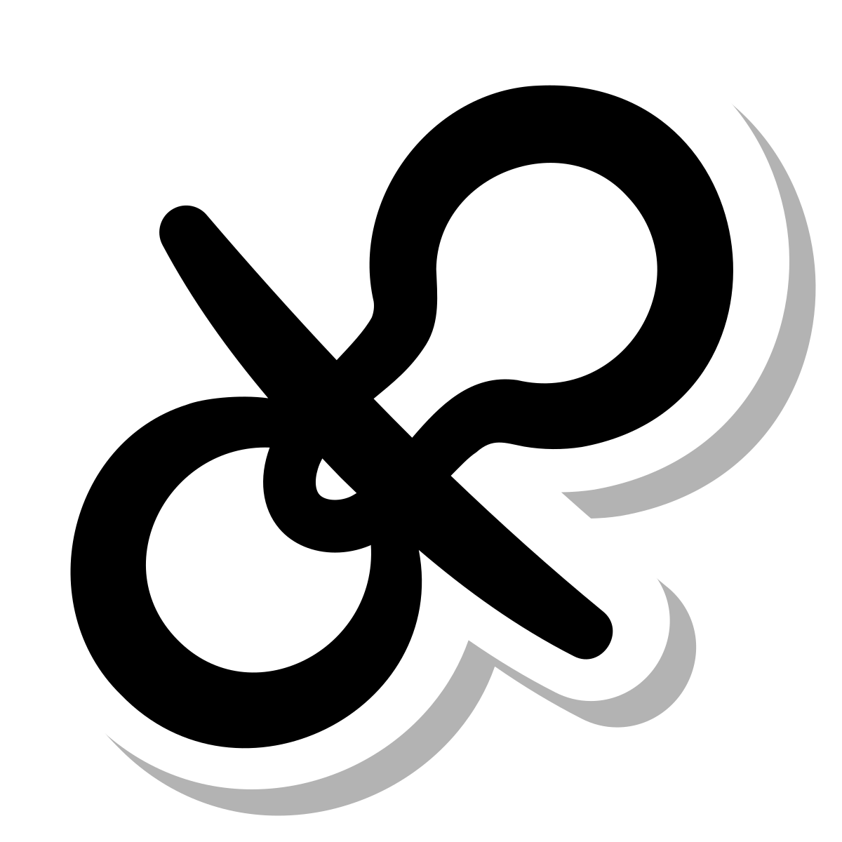 stickers duotone style pacifier icon