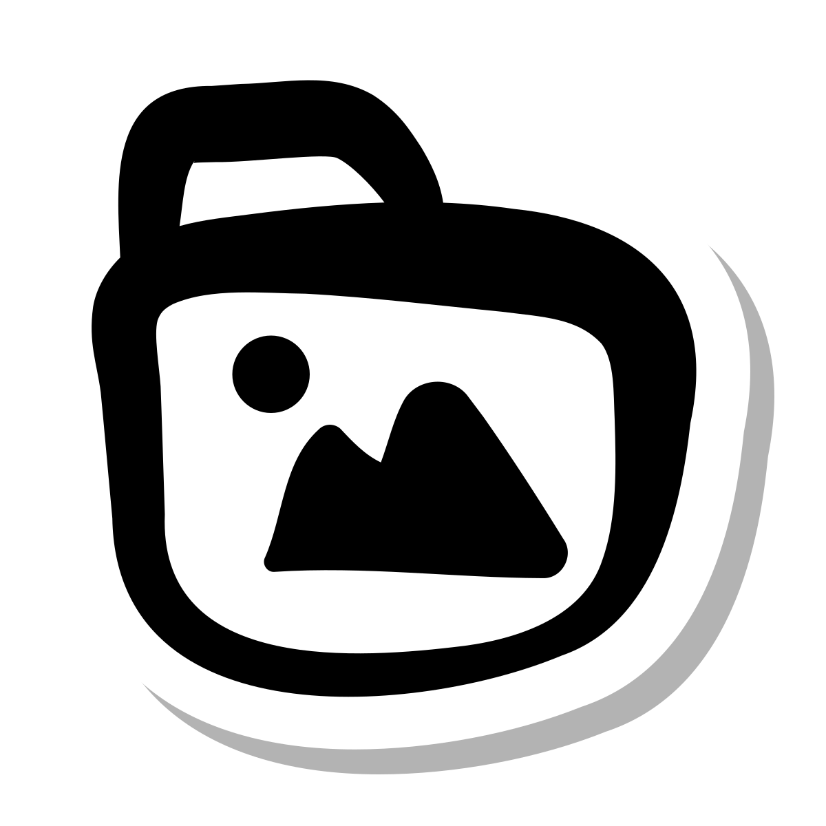 stickers duotone style pictures folder icon