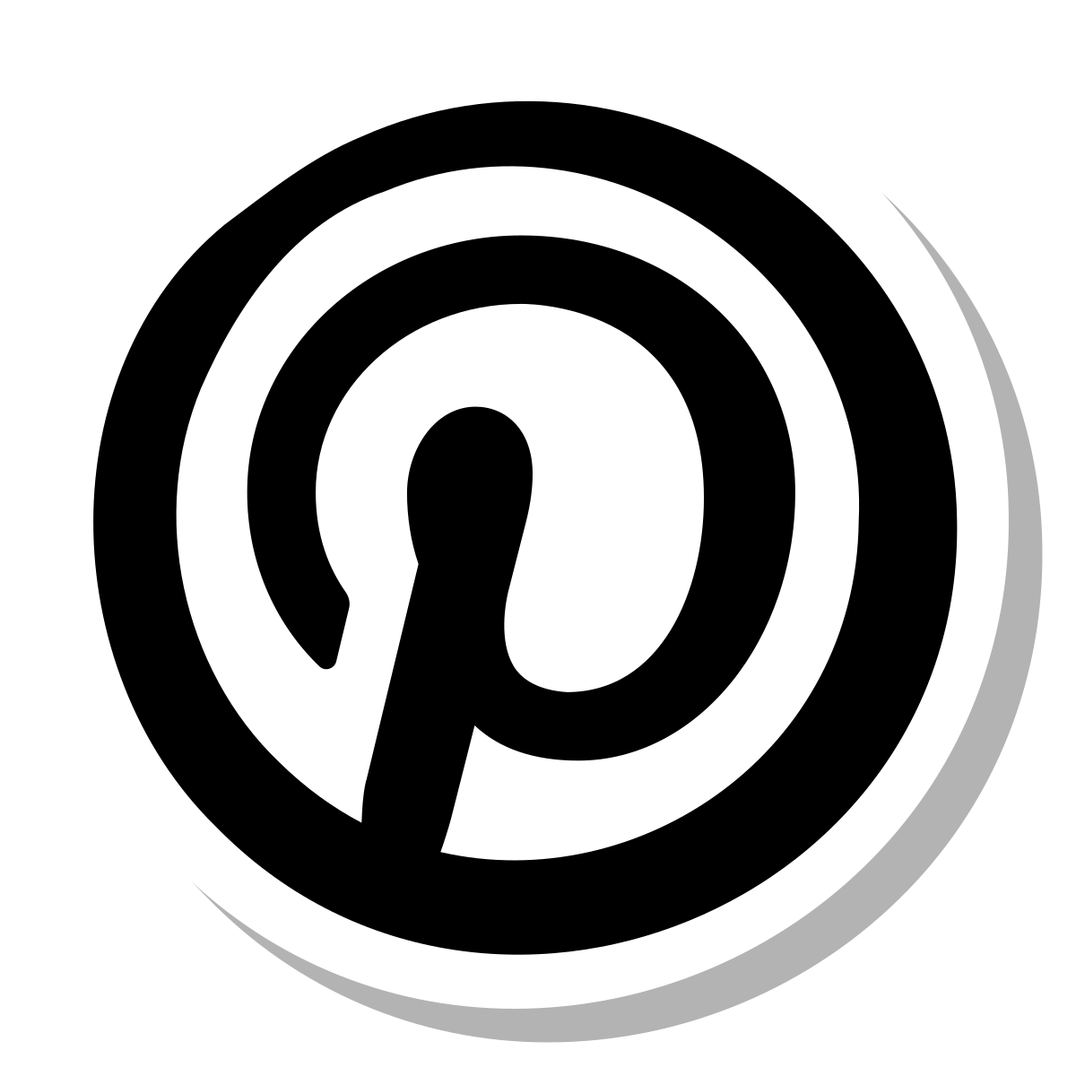 stickers duotone style pinterest icon