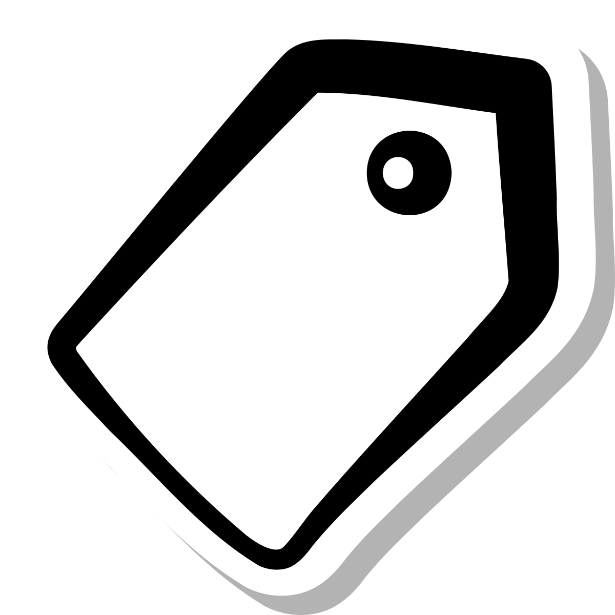 stickers duotone style price tag icon