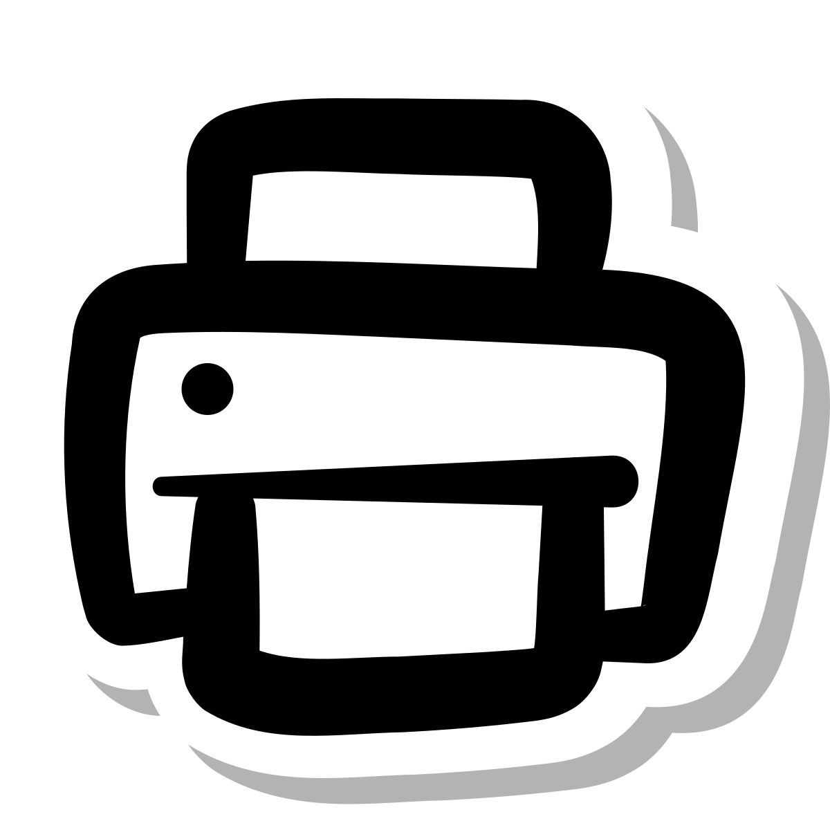 stickers duotone style 인쇄 icon