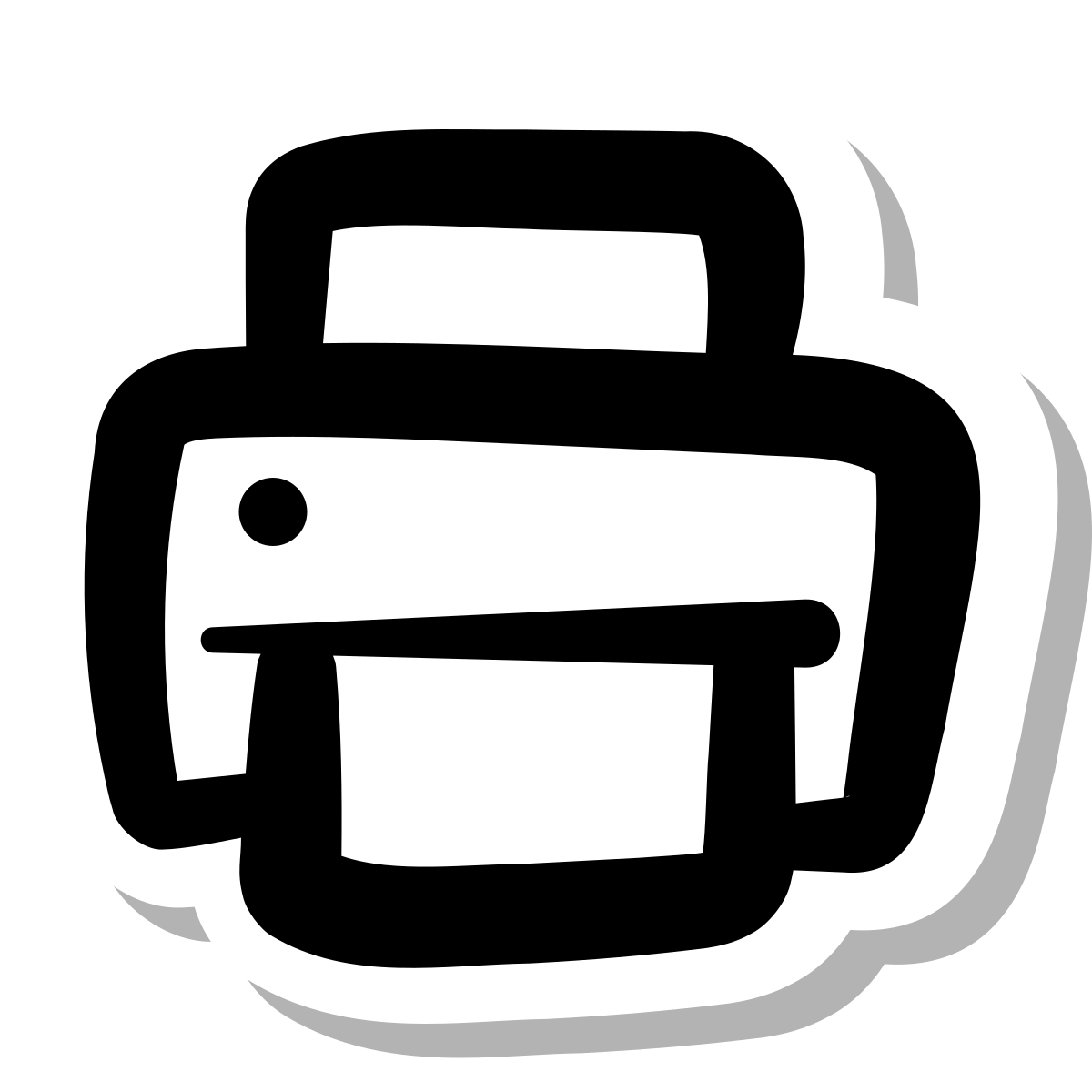 stickers duotone style print icon