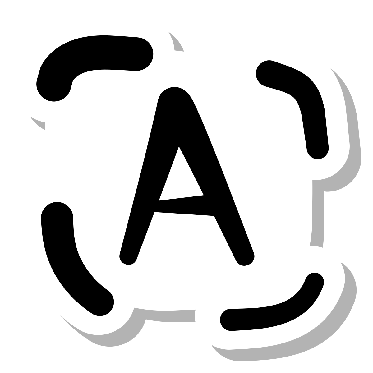 stickers duotone style printed ocr icon