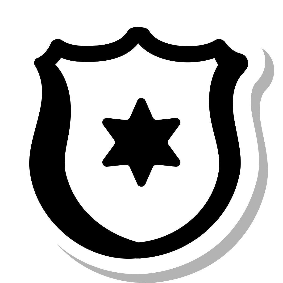 stickers duotone style seguridad pública icon