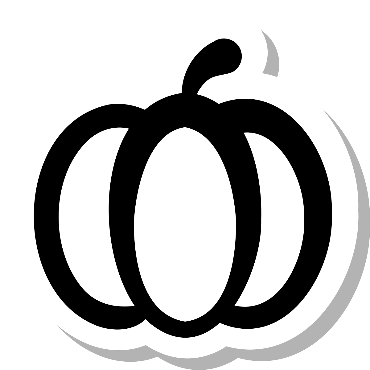 stickers duotone style pumpkin icon