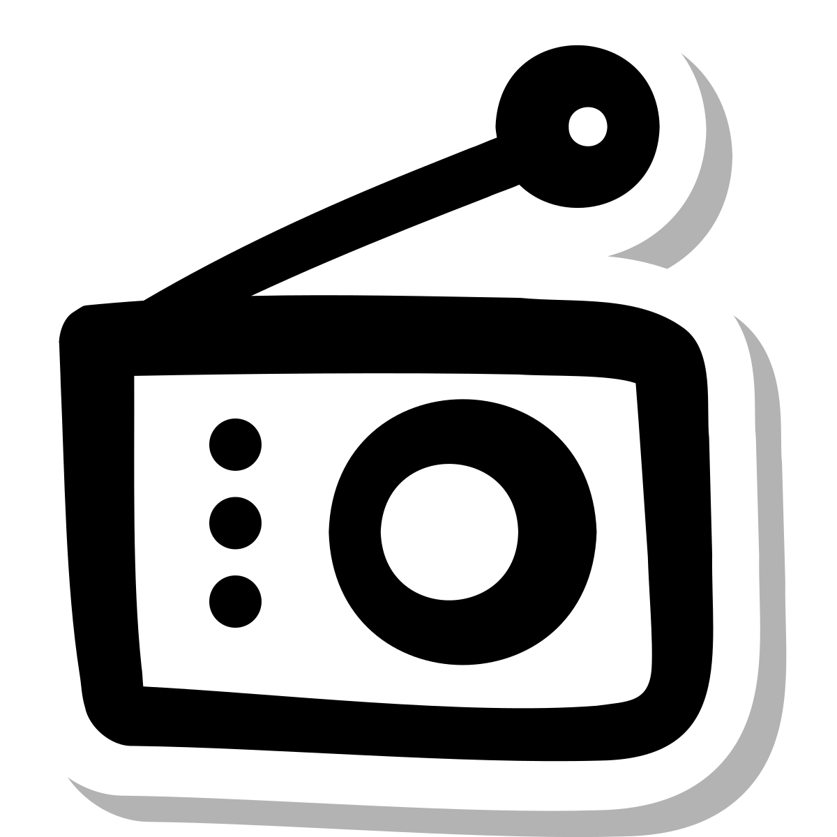 stickers duotone style radio 2 icon