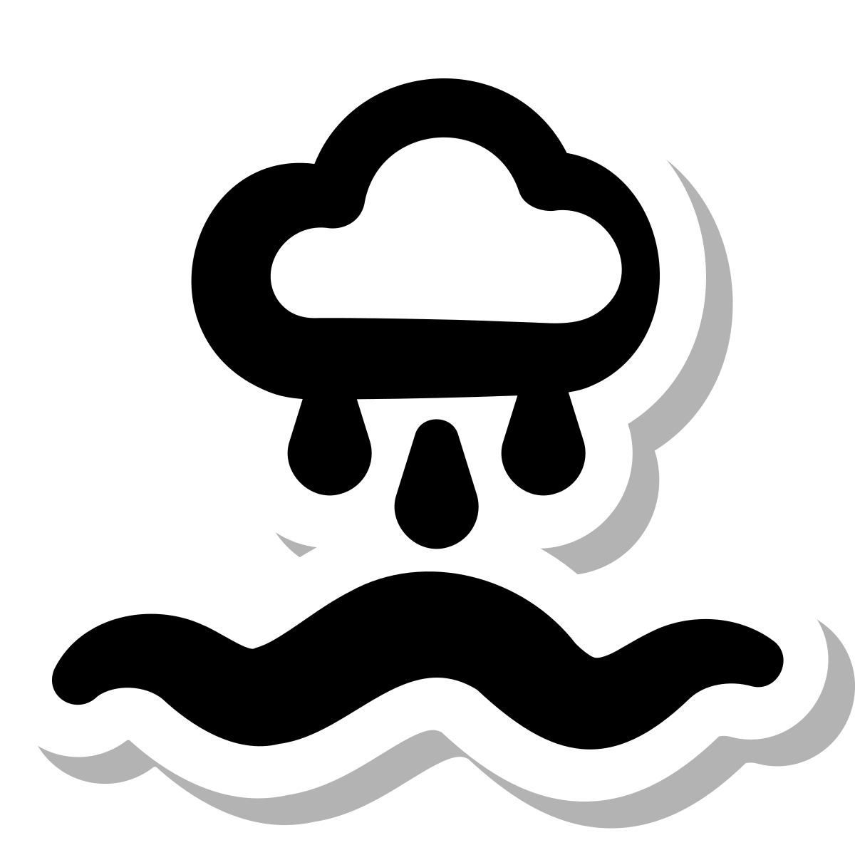 stickers duotone style rainwater catchment icon
