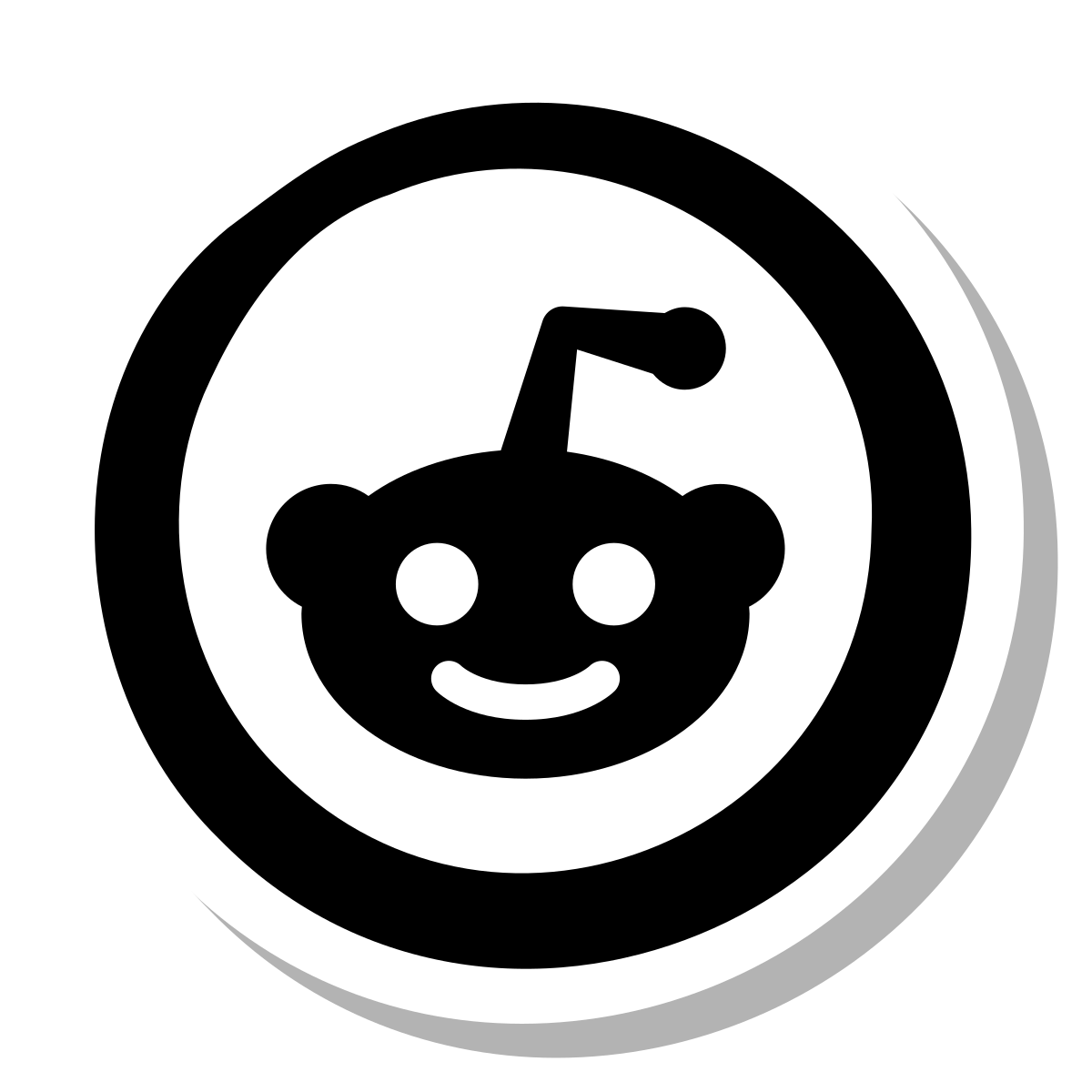 stickers duotone style reddit icon
