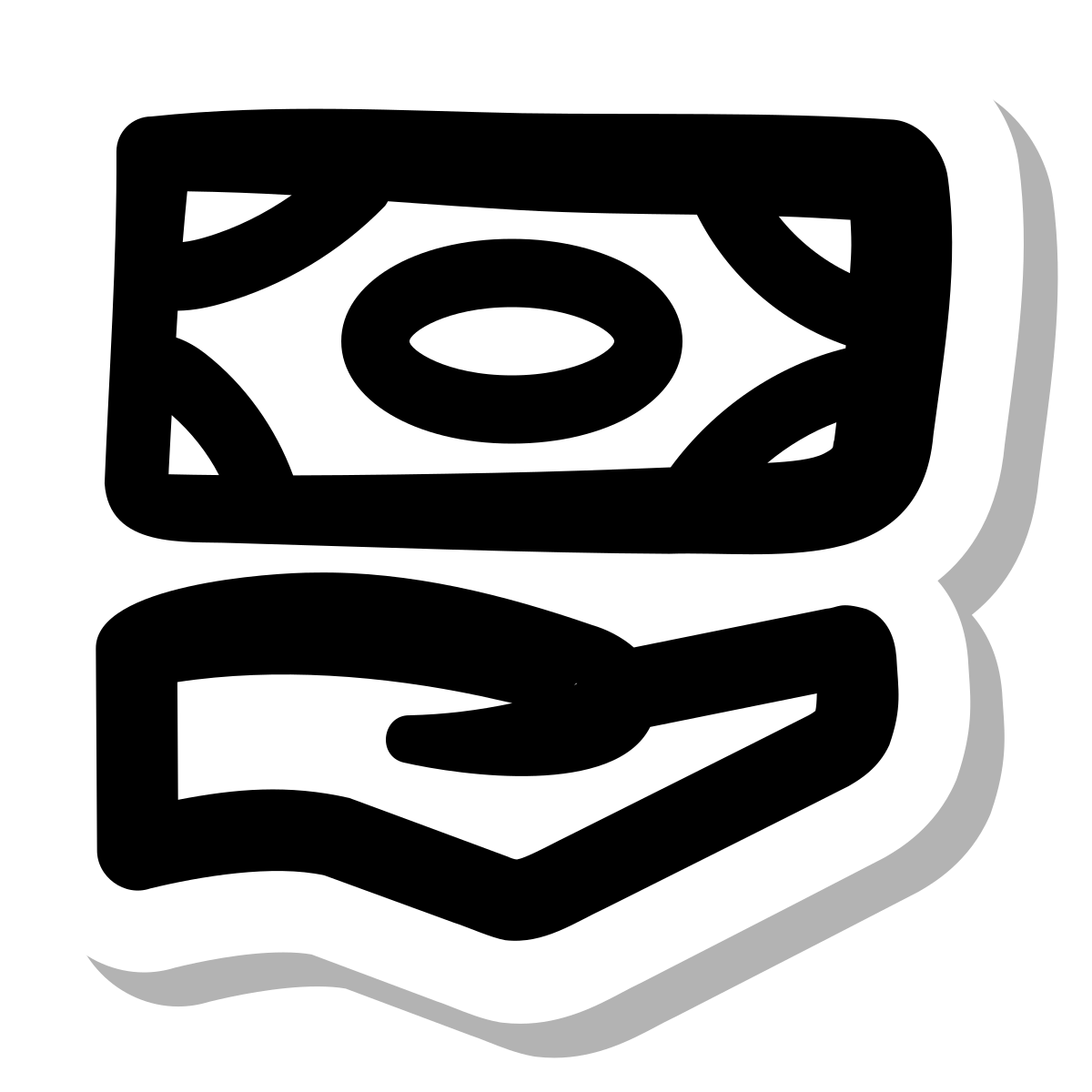 stickers duotone style refund icon