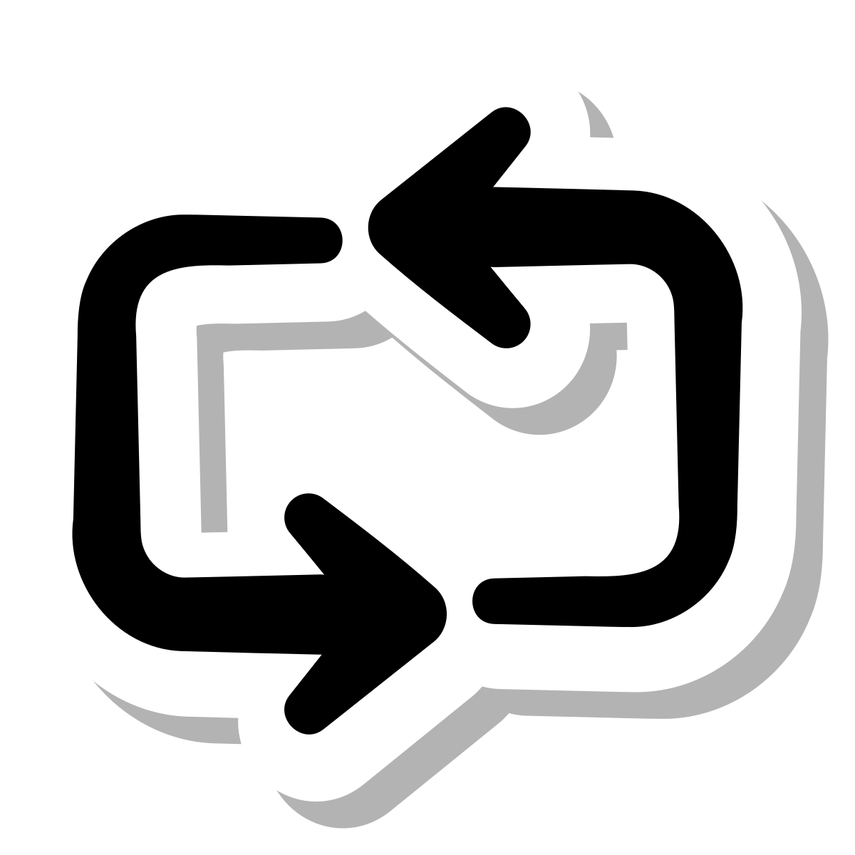 stickers duotone style repeat icon