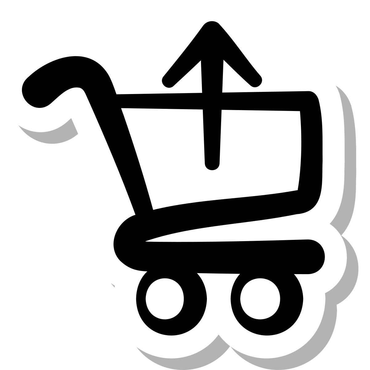 stickers duotone style 반환 구매 icon