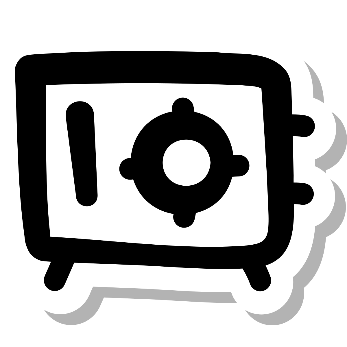 stickers duotone style safe icon