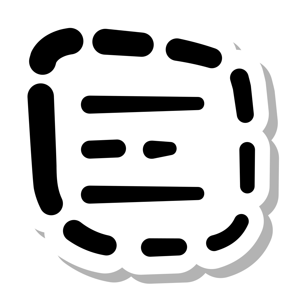 stickers duotone style select all icon