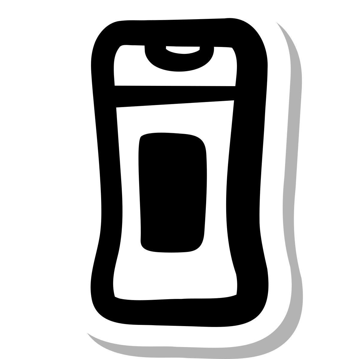 stickers duotone style shampoo icon