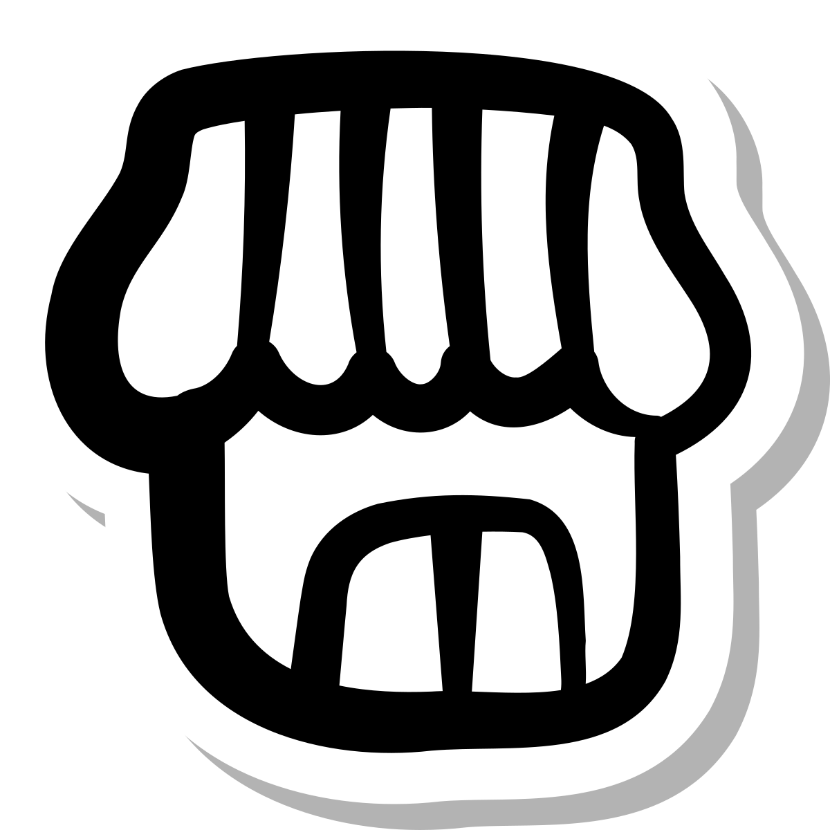 stickers duotone style shop icon