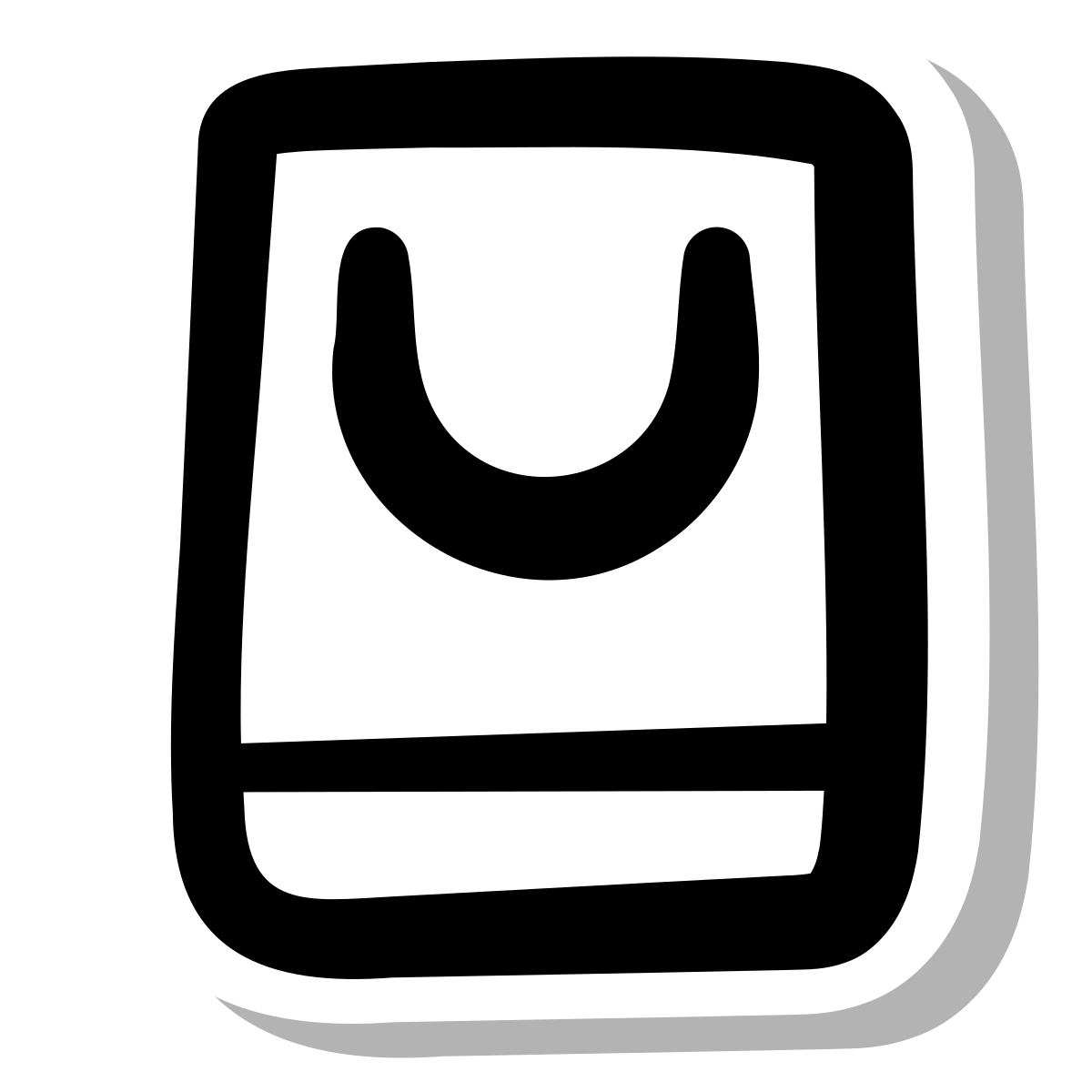 stickers duotone style shopping bag icon